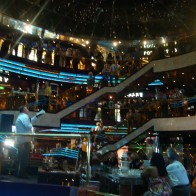 Frank preaching opening night on cruise to packed crowd